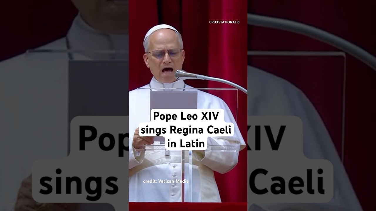 Pope Leo XIV sings Regina Caeli in Latin for the First Time