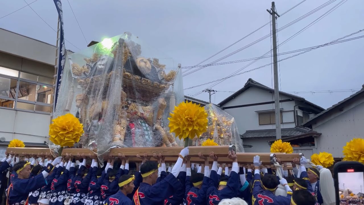 令和7年10月22日昼宮天満屋台出立ち蔵出しから