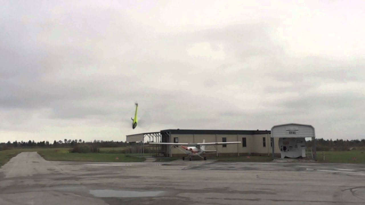 Kyle Stacy once again the airport with Goblin 380