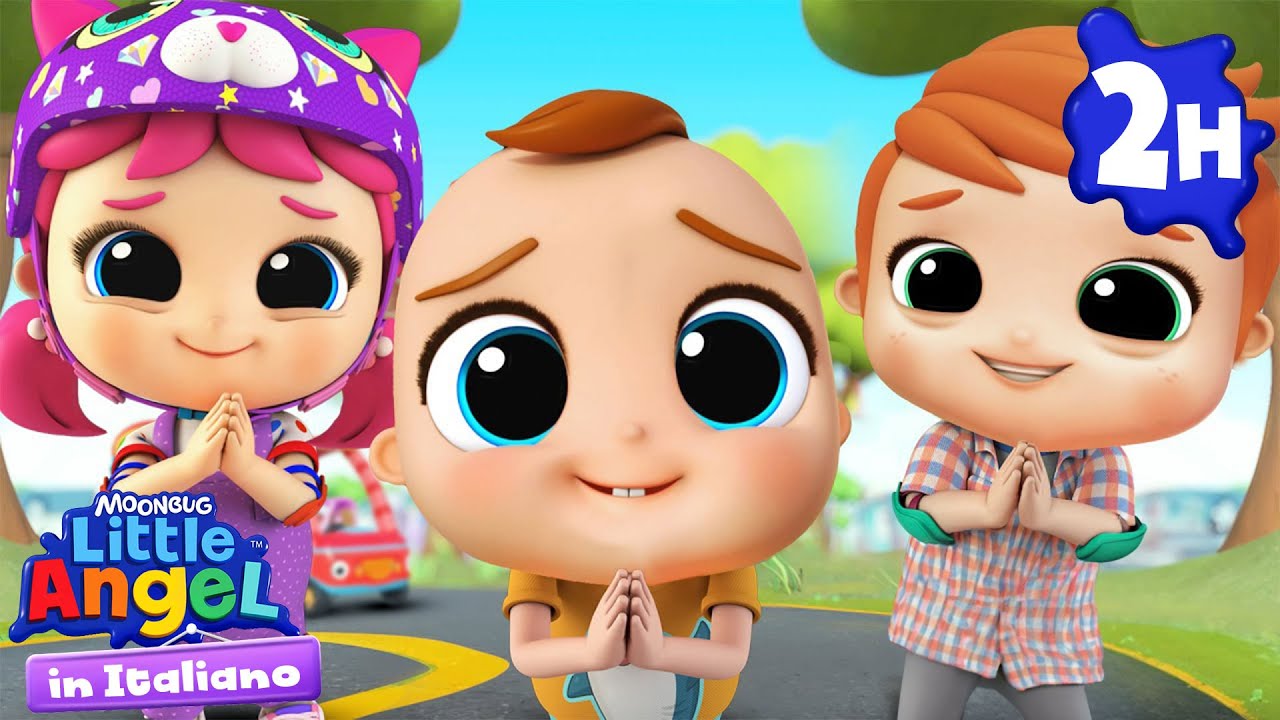 Impara a dire per favore e grazie! | Little Angel Italiano | Cartoni Animati con Gianni Piccino