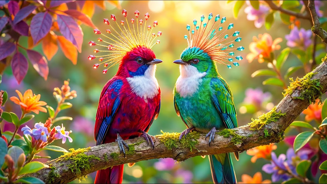 Have you ever seen these rare birds? With relaxing music for you enjoy moments of peace rejuvenation