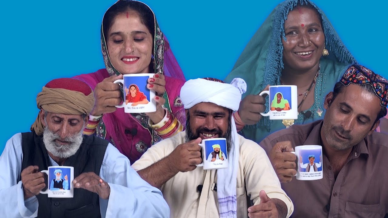 Tribal People React To Their Mugs For The First Time