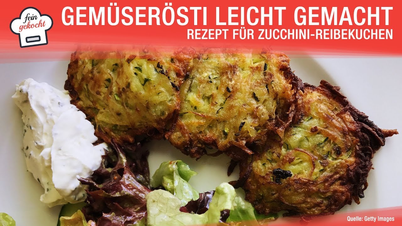 Gem&uuml;ser&ouml;sti leicht gemacht: Rezept f&uuml;r Zucchini-Reibekuchen
