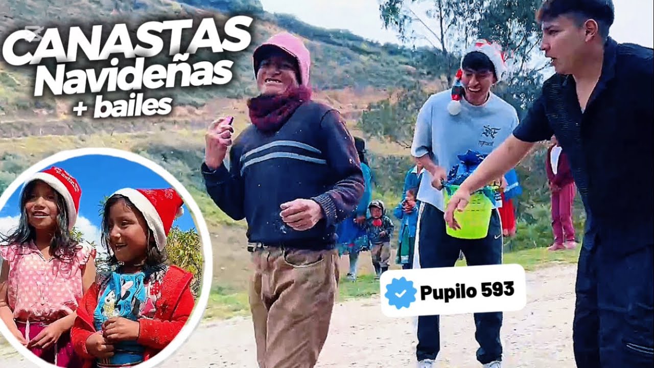 BAILANDO Y LLEVÁNDOSE SU CANASTA NAVIDEÑA 🎄PUPILO 593 Y LOS J3 | Pupilo593