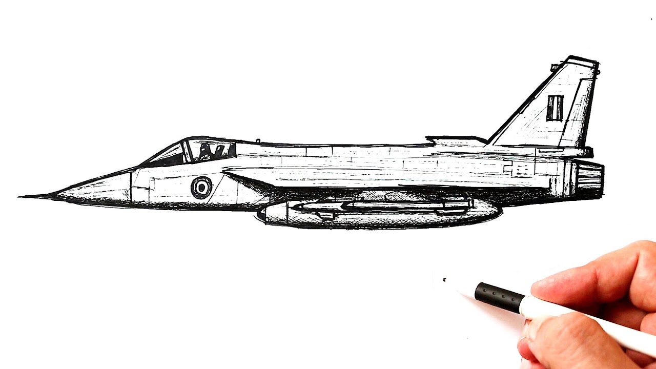 Как нарисовать индийский истребитель Tejas