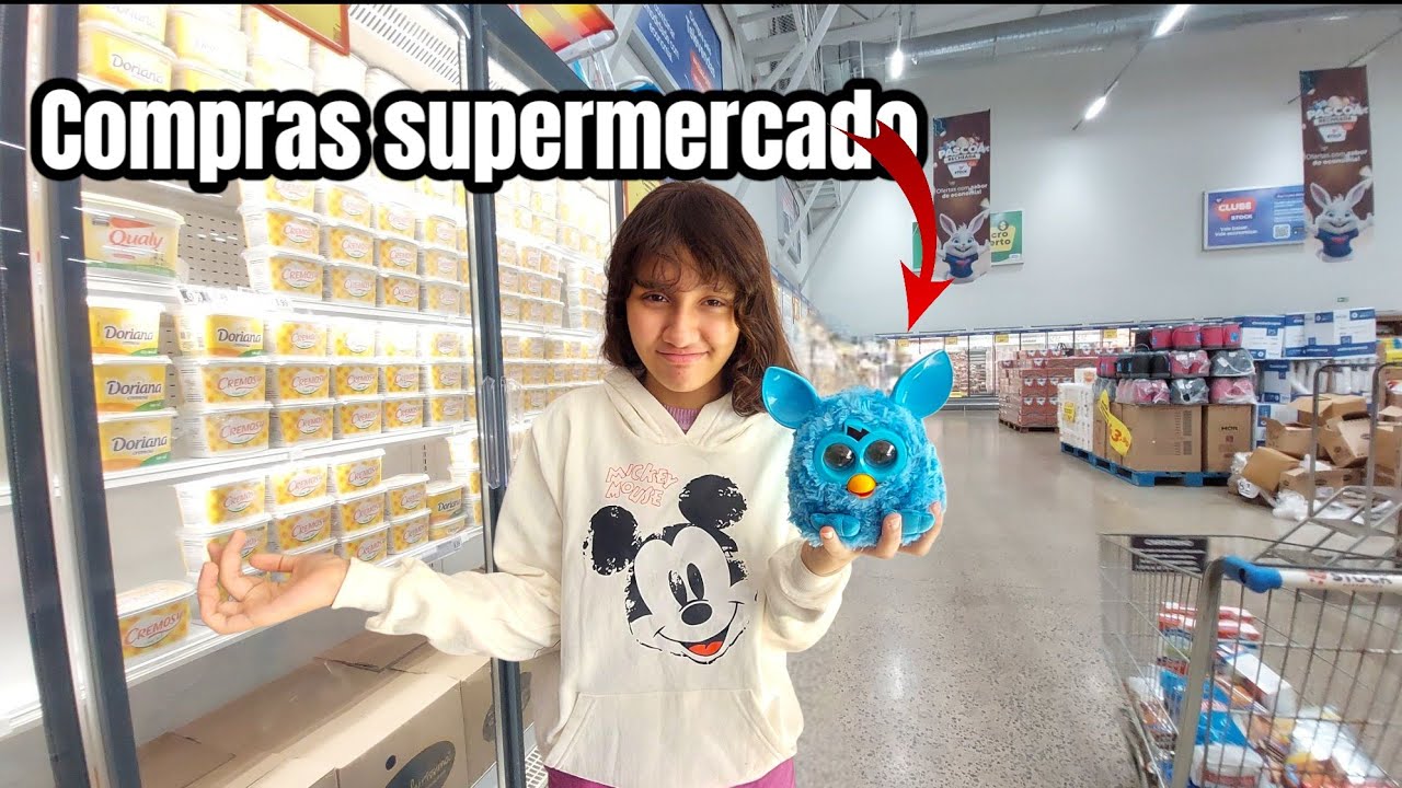FUI  NO SUPERMERCADO 😱🤪....COM O FURBY