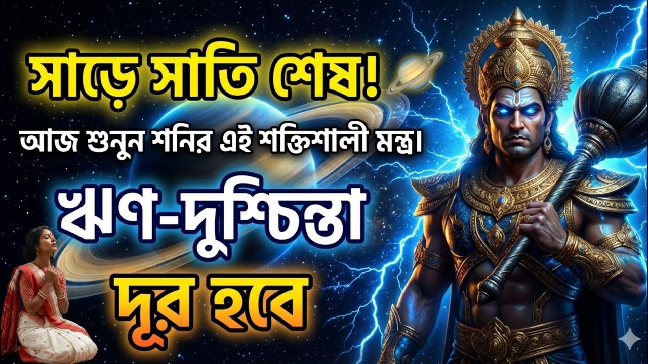 শনি মহারাজের শক্তিশালী মন্ত্র 🪐 | বাধা কাটবে , ঋণ-দুশ্চিন্তা দূর হবে | Shani Mantra Bengali