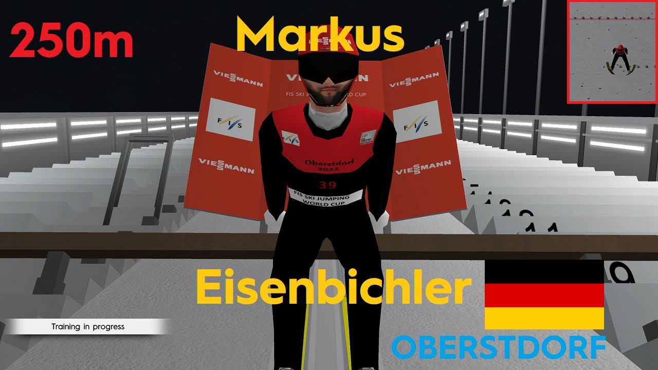 Fictional jumps in DSJ4 #2 Markus Eisenbichler 250m FALL Oberstdorf 2022 Training