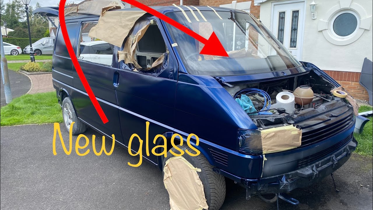 VW T4 How I fitted my own new windscreen (first time), there’s also a previous video of the removal