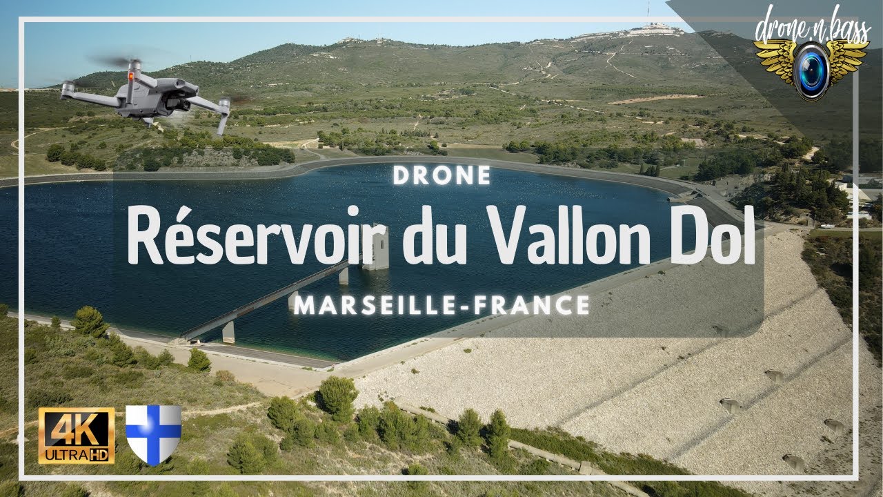 Réservoir du Vallon Dol 🏞🇨🇵13 Marseille |drone 4K| Vol en Provence