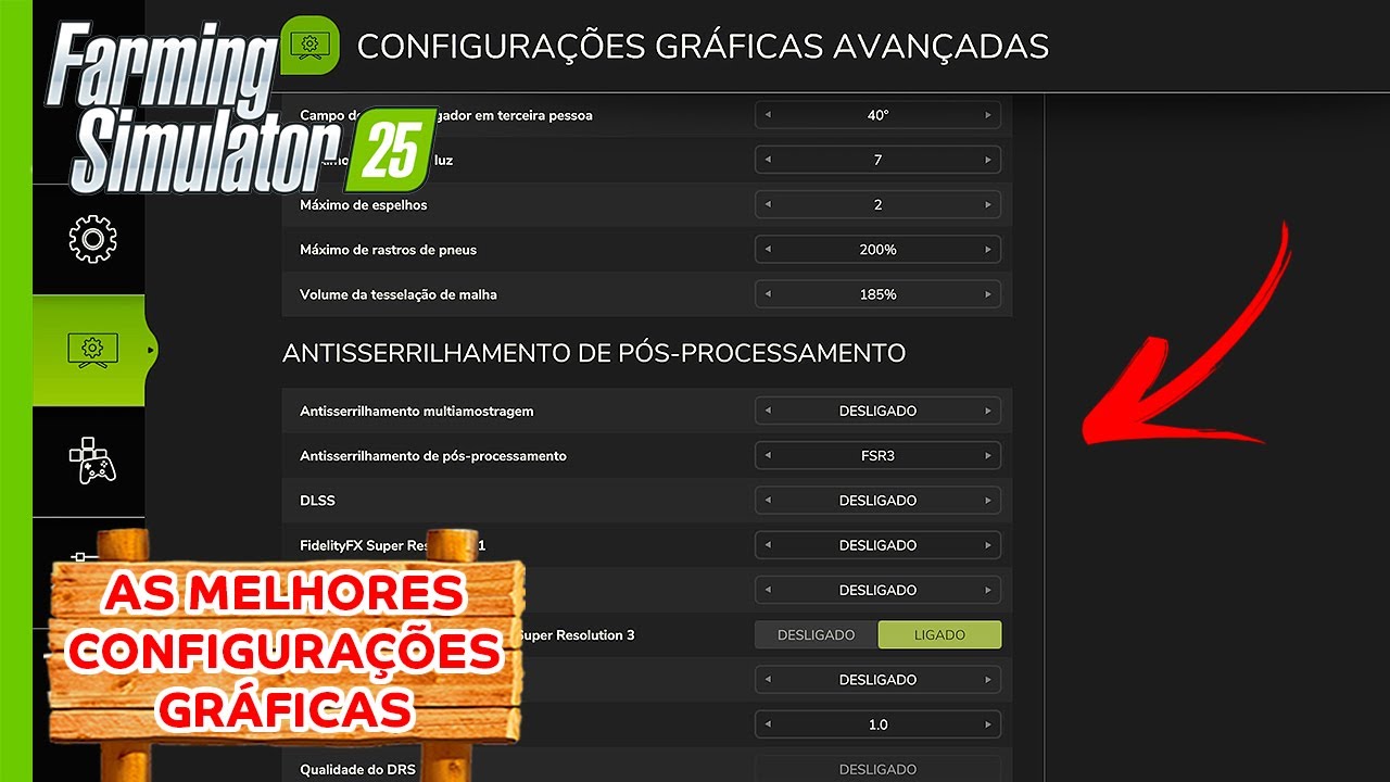 As Melhores Configurações Gráficas no FARMING SIMULATOR 25