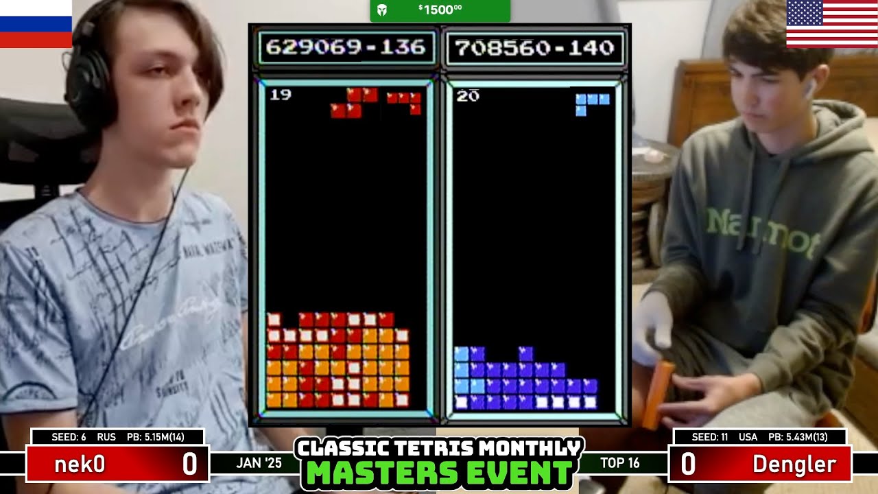РЕКОРДНЫЙ РЕКОРД! Neko, Dengler | Топ-16 | Classic Tetris Monthly Masters | Январь 2025