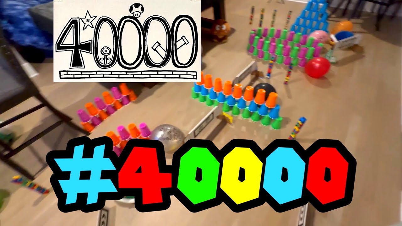 Writing #40000 - Mario Kart track shaped like '40000'