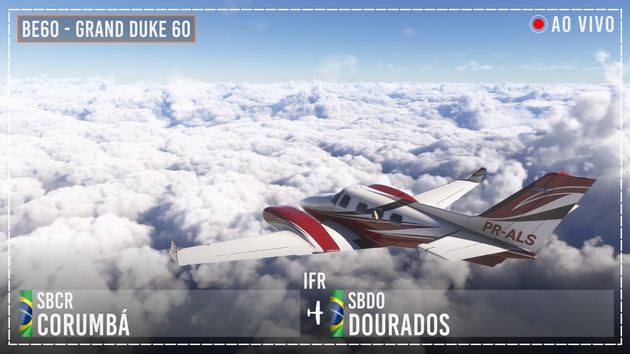 Flight Simulator | IFR Raiz | Corumbá - Dourados | IVAO