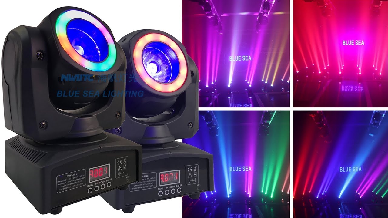 Pro dj party stage dmx Mini 40W LED Beam Moving Head Light with Halo
