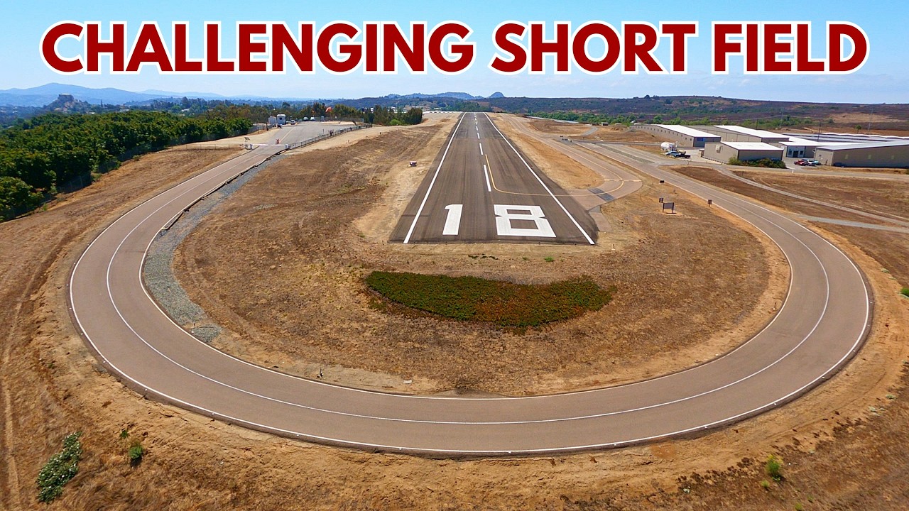 Fallbrook Community Airpark (L18) | Landing on the SHORTEST Paved Runway in California