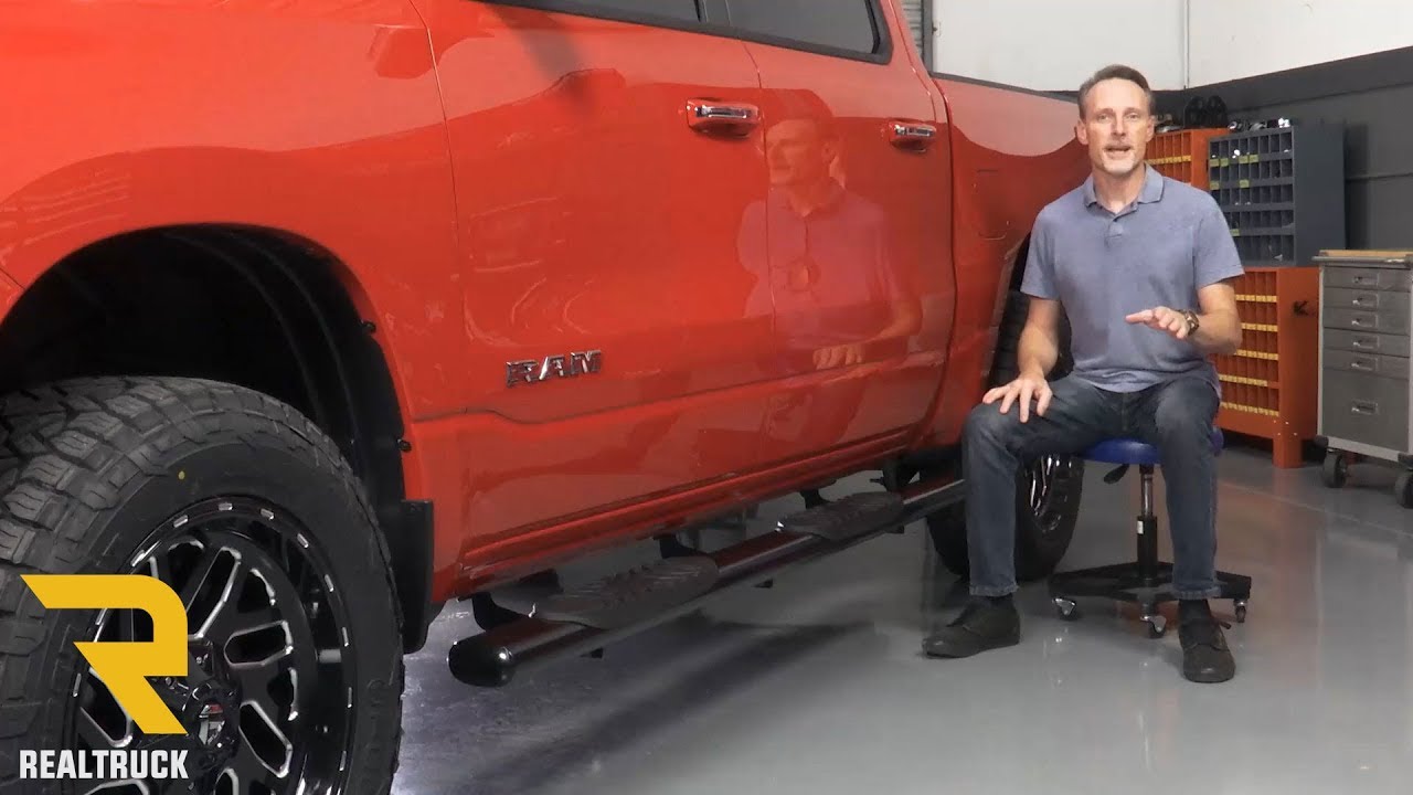 How to Install Ionic 5" Black & Stainless Nerf Bars on a 2019 Dodge Ram 1500