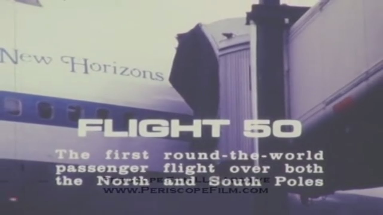 PAN AM AIRLINES FLIGHT 50 OVER NORTH AND SOUTH POLES 1977   3454
