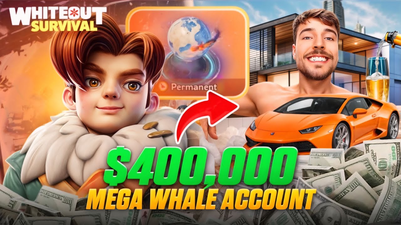 Whiteout survival $400,000 MEGA WHALE ACCOUNT SHOWCASE CRAZY SPENDING RampageR