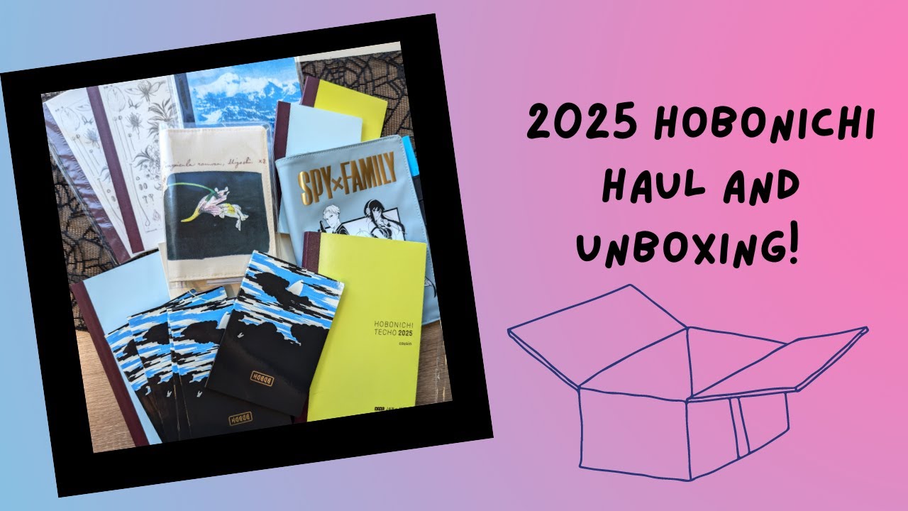 Unboxing my 2025 Hobonichi Order!
