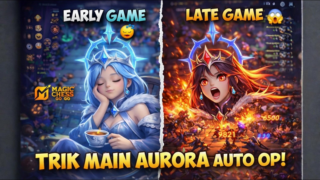 EARLY NGANTUK, LATE AUTO MENGGILA?! CARA MAIN AURORA MAGIC CHESS 😱