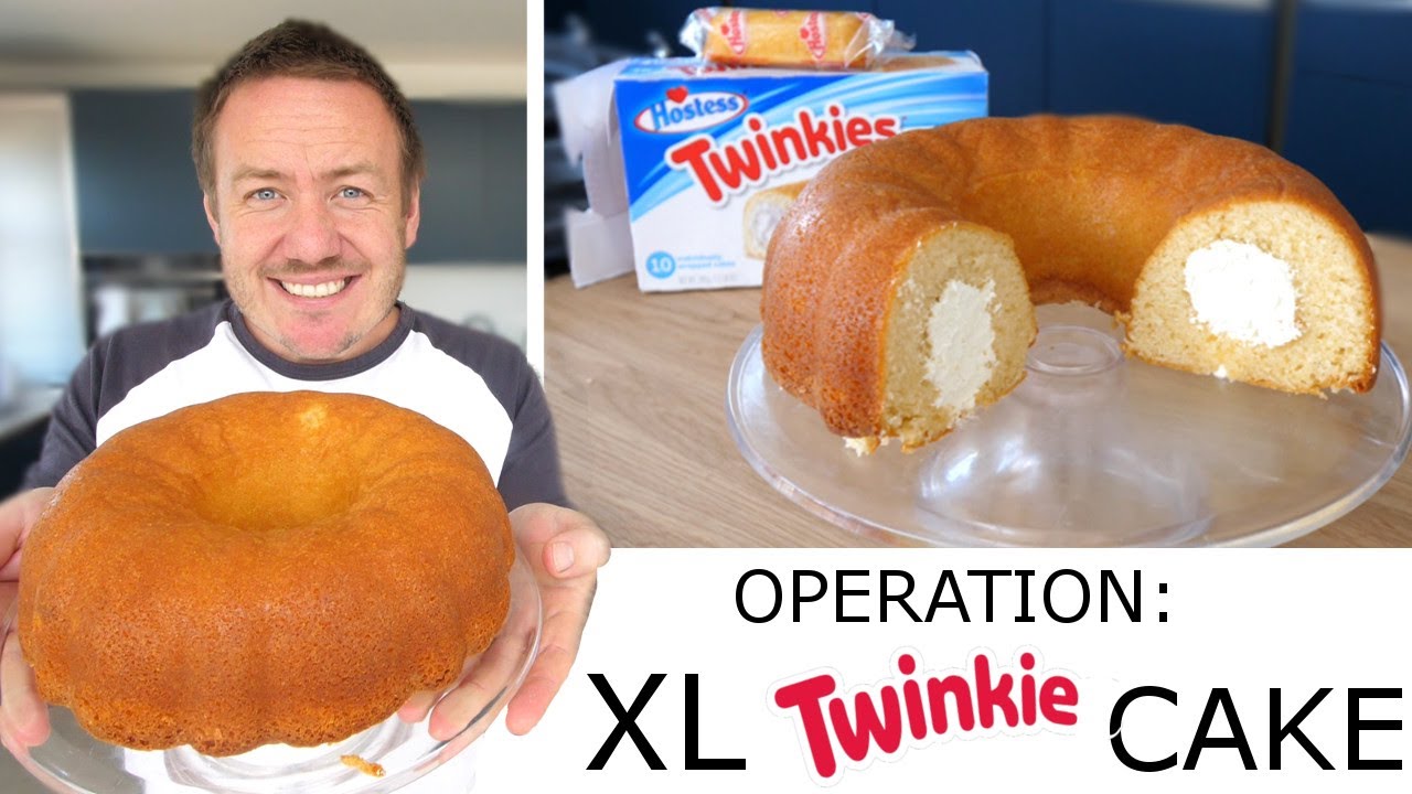 Operation: Giant Twinkie Bundt Cake