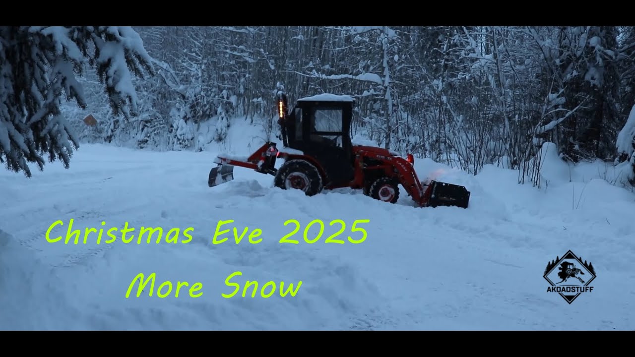 Christmas Eve 2025 More Snow Plowing