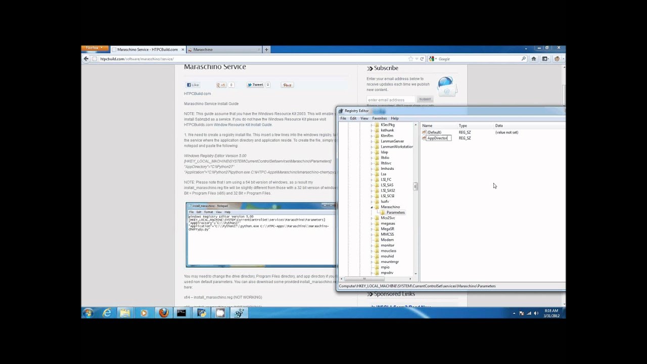 Maraschino Service for Windows - HTPCBuild.com