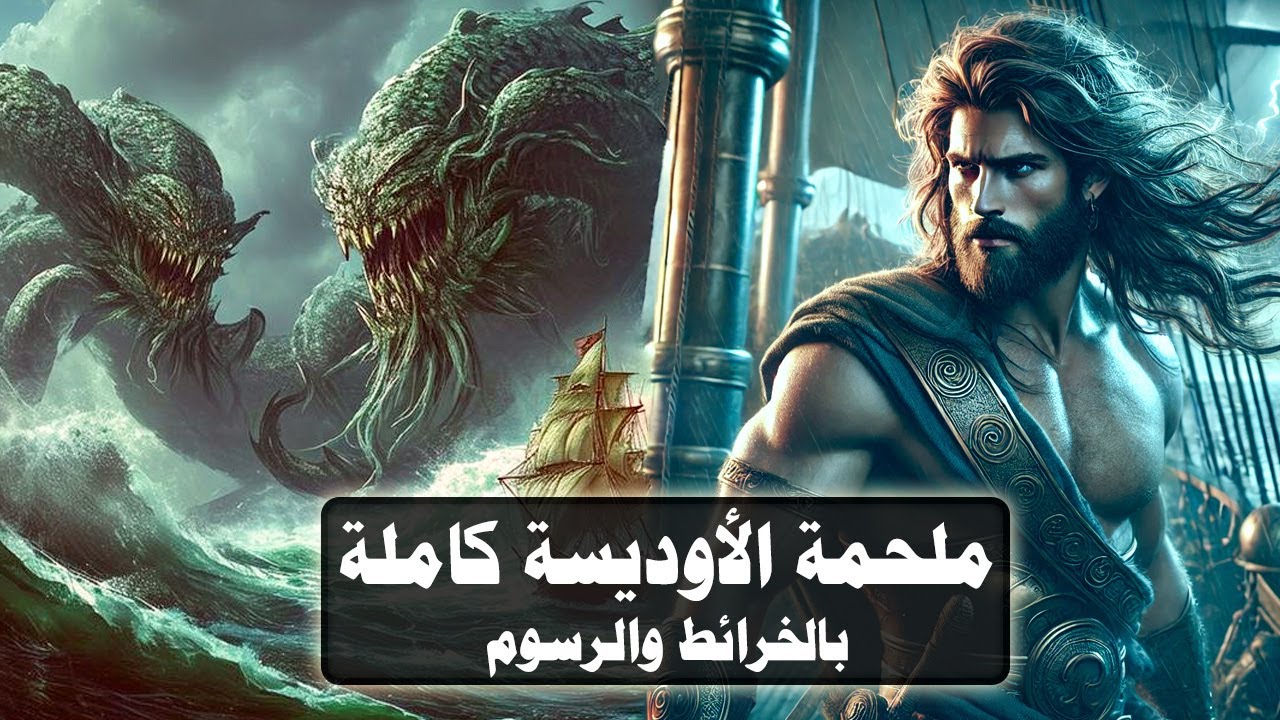 ملحمة الأوديسة كاملة .. مغامرات البطل اوديسيوس في مواجه الوحوش والعمالقة .. مغامرات وملاحم أسطورية