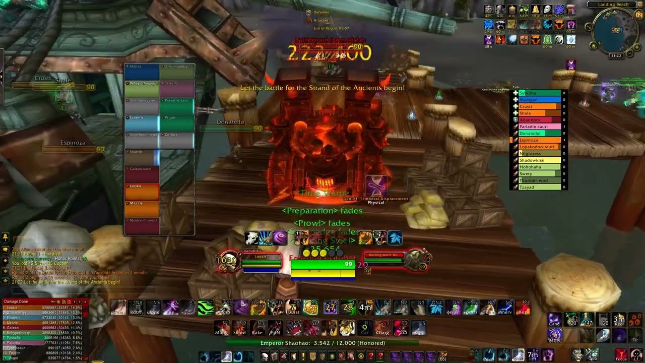 Strand of the Ancients - Feral PvP MoP 5.4.8 (Evermoon - Tauri WoW)