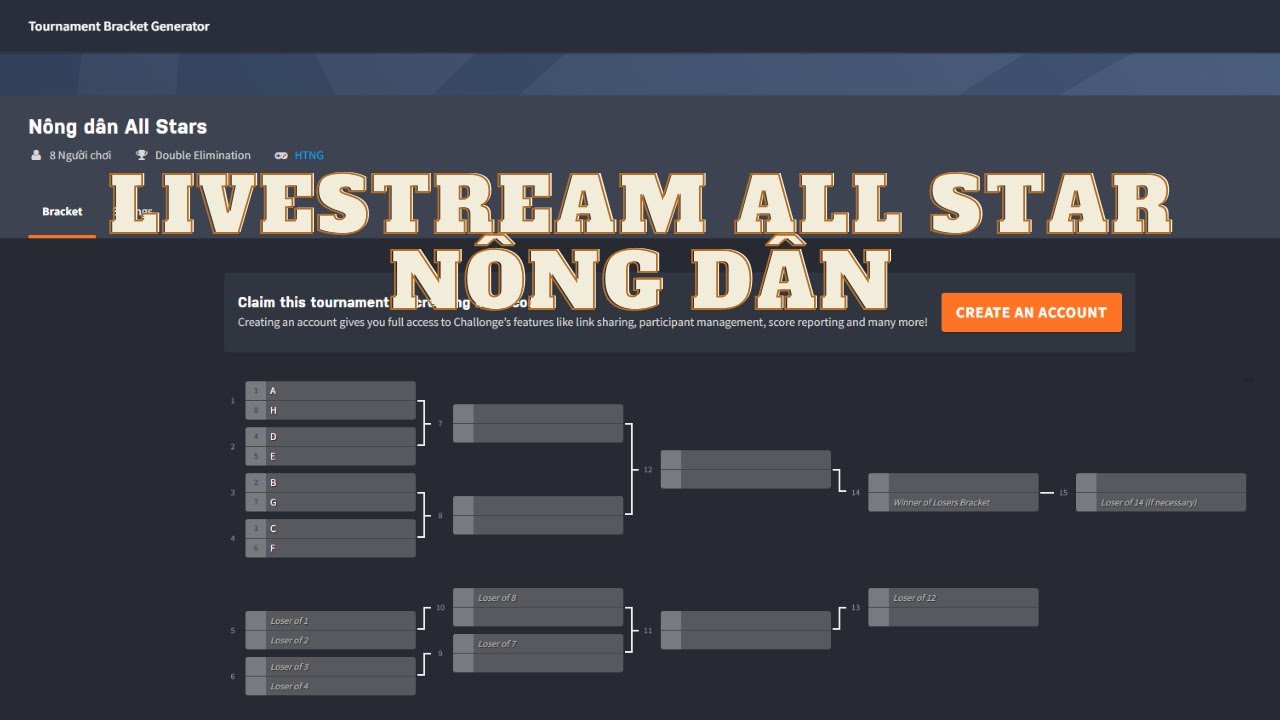 Livestream HTNG - V&ograve;ng loại all star n&ocirc;ng d&acirc;n lc 1m-3m