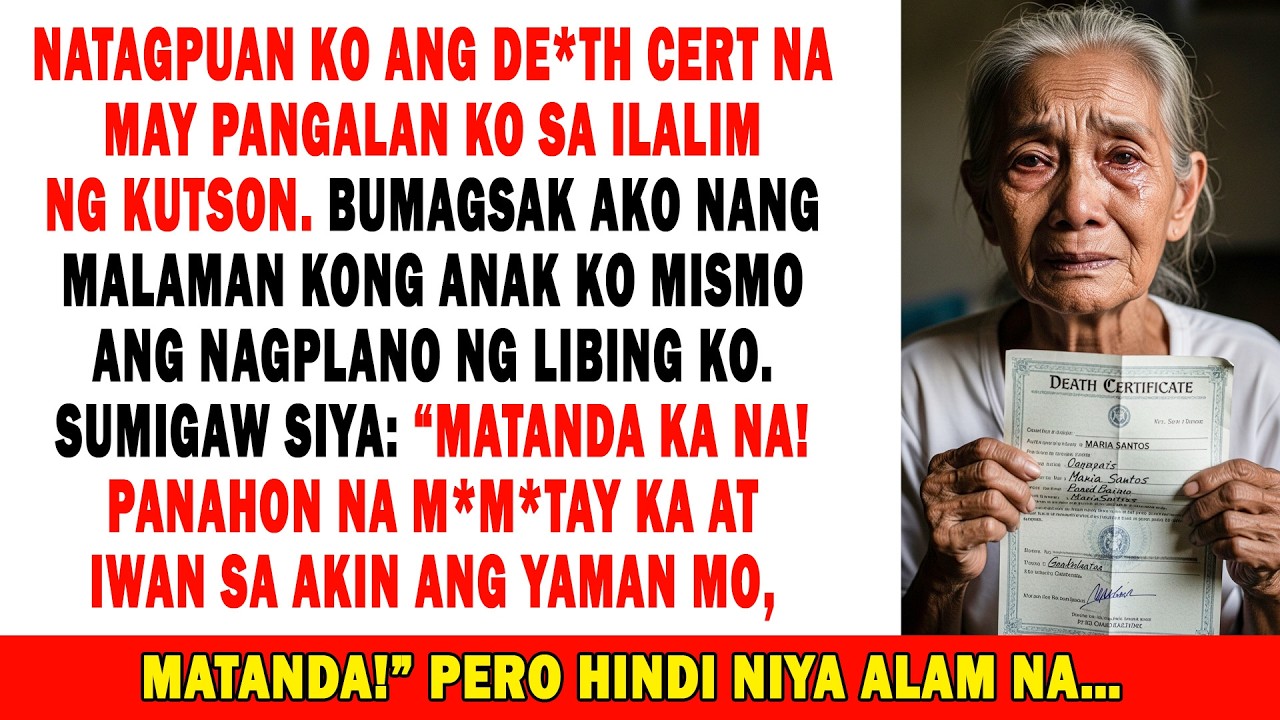 Nakita Ko Ang D*ath Cert Ko Sa Kutson📃sabi Ng Anak Ko:“Matanda Ka Na🧓m*m*tay Ka Na Para Sa Yaman”