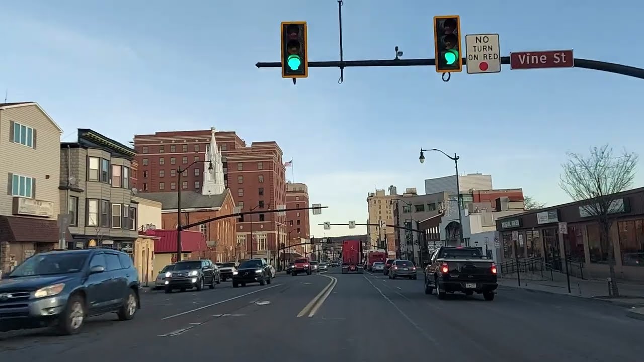 Driving from West Hazleton to Freeland, Pennsylvania