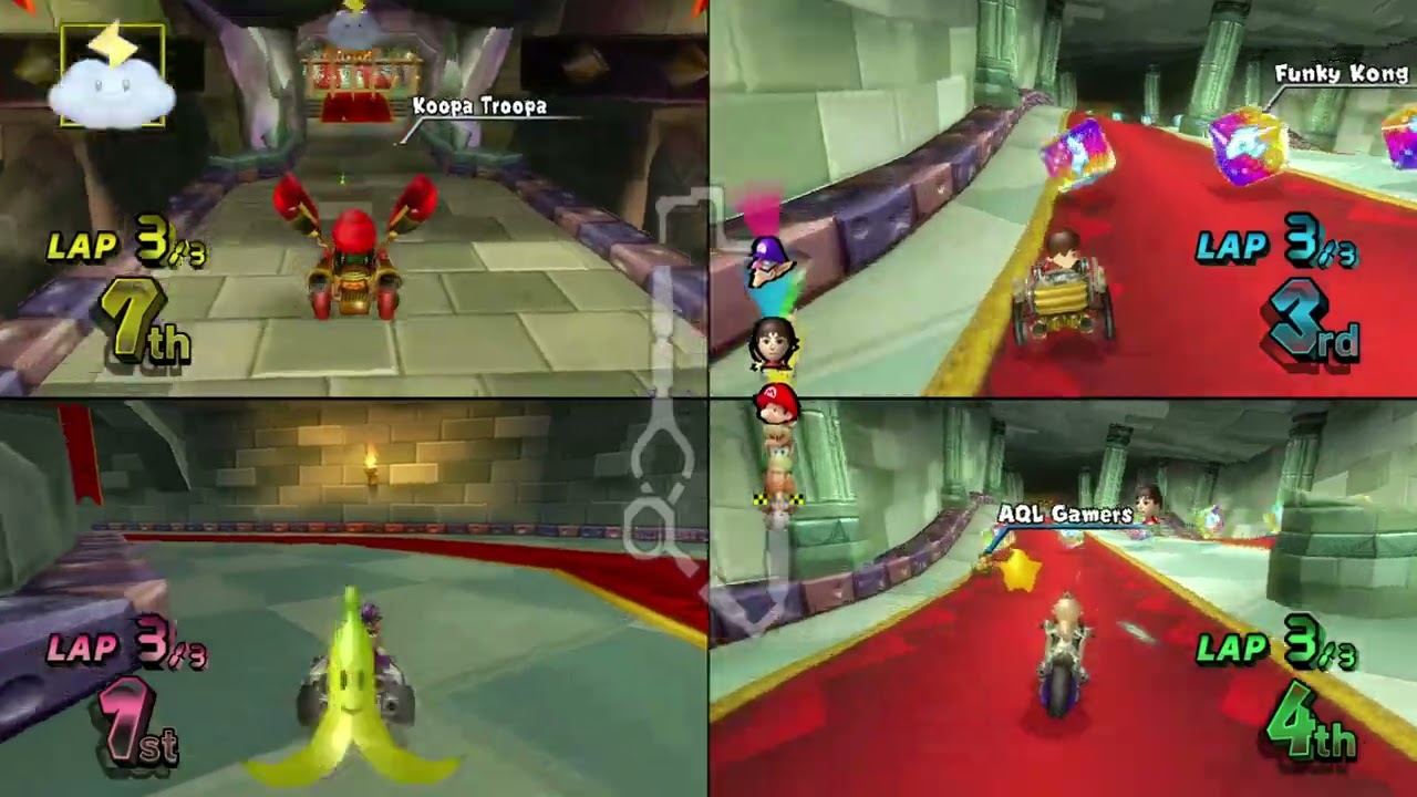 Mario Kart Wii ✦ 4 Players #606 (3 Tracks) 150cc