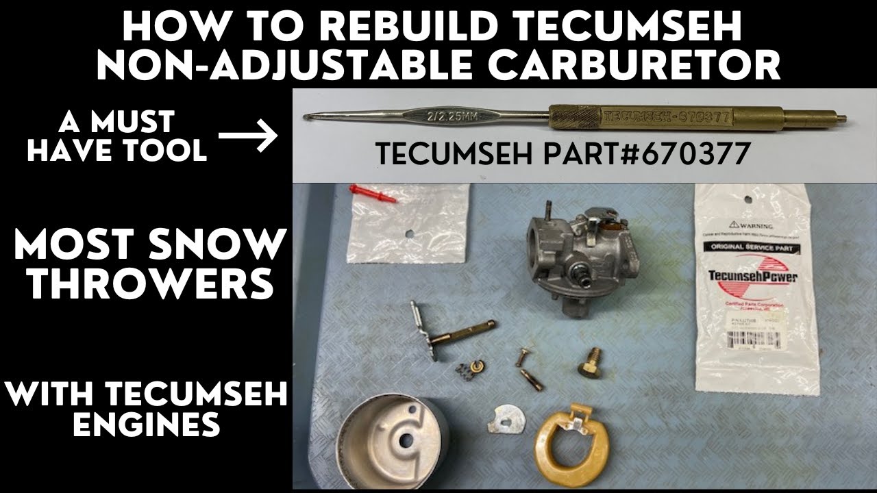 Как перебрать карбюратор Tecumseh