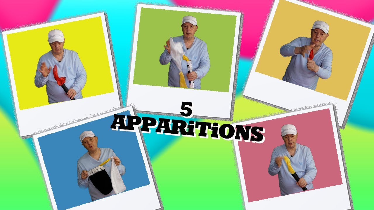 LES 5 MEILLEURES FAÇONS DE FAIRE APPARAÎTRE UN FOULARD ! 🪄​🎩​✨(tuto magie)