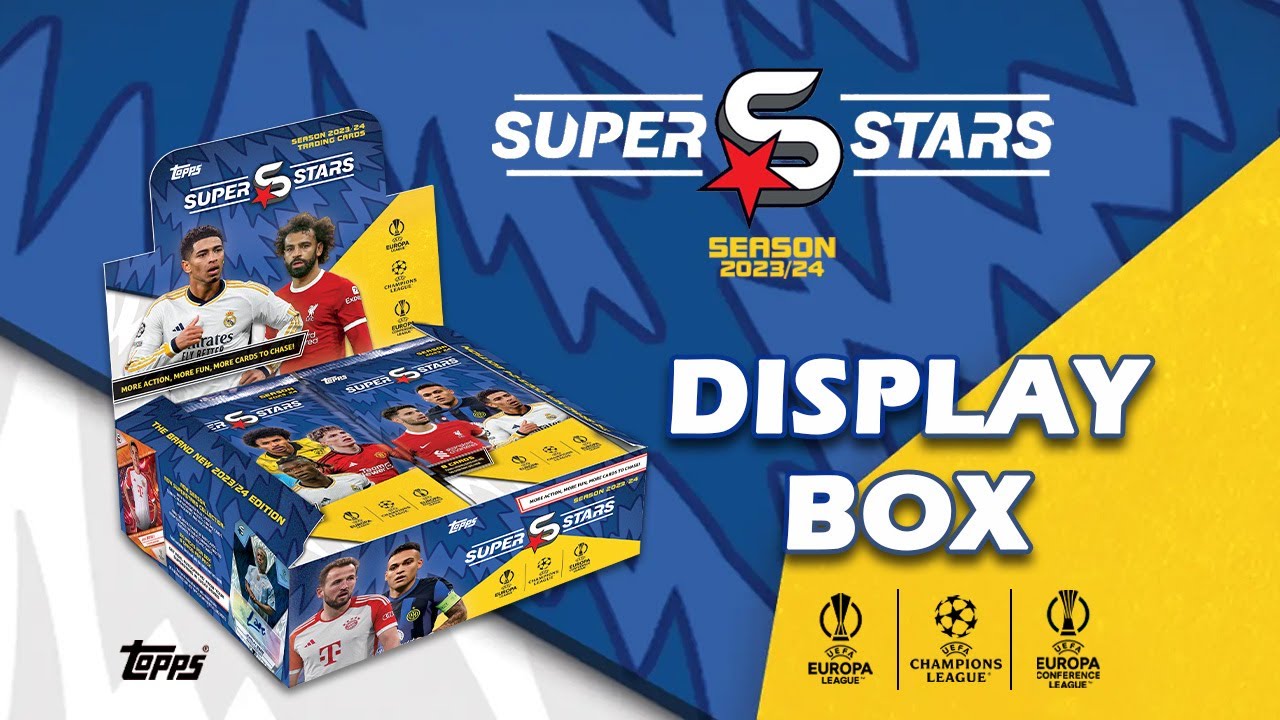 2023-24 TOPPS Superstars UEFA Club Competitions Soccer Cards - DISPLAY BOX