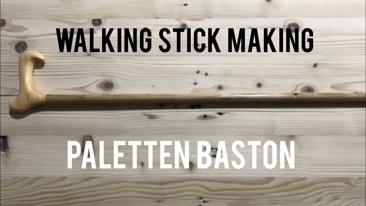 Paletten baston yapımı // Making a walking stick from pallet