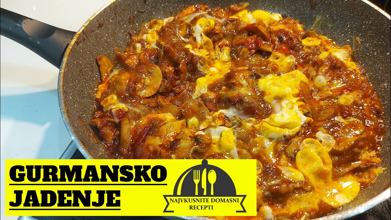 GURMANSKA TAVA SO PILESKO, KROMID I SAMPINJONI - СЕЛСКА ТАВА СО ПИЛЕШКО, КРОМИД И ШАМПИЊОНИ #kitchen