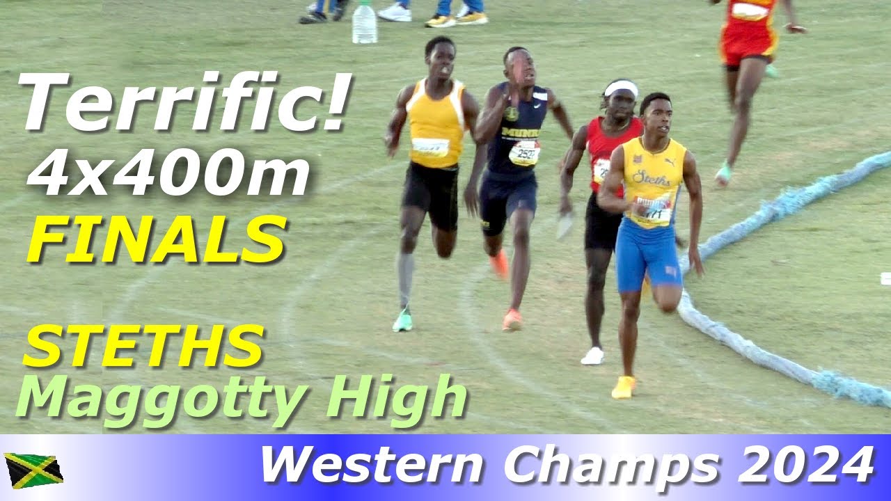 Блестящий финальный забег 4x400 м | St. Elizabeth Technical | Maggotty High | Чемпионат Западной ...