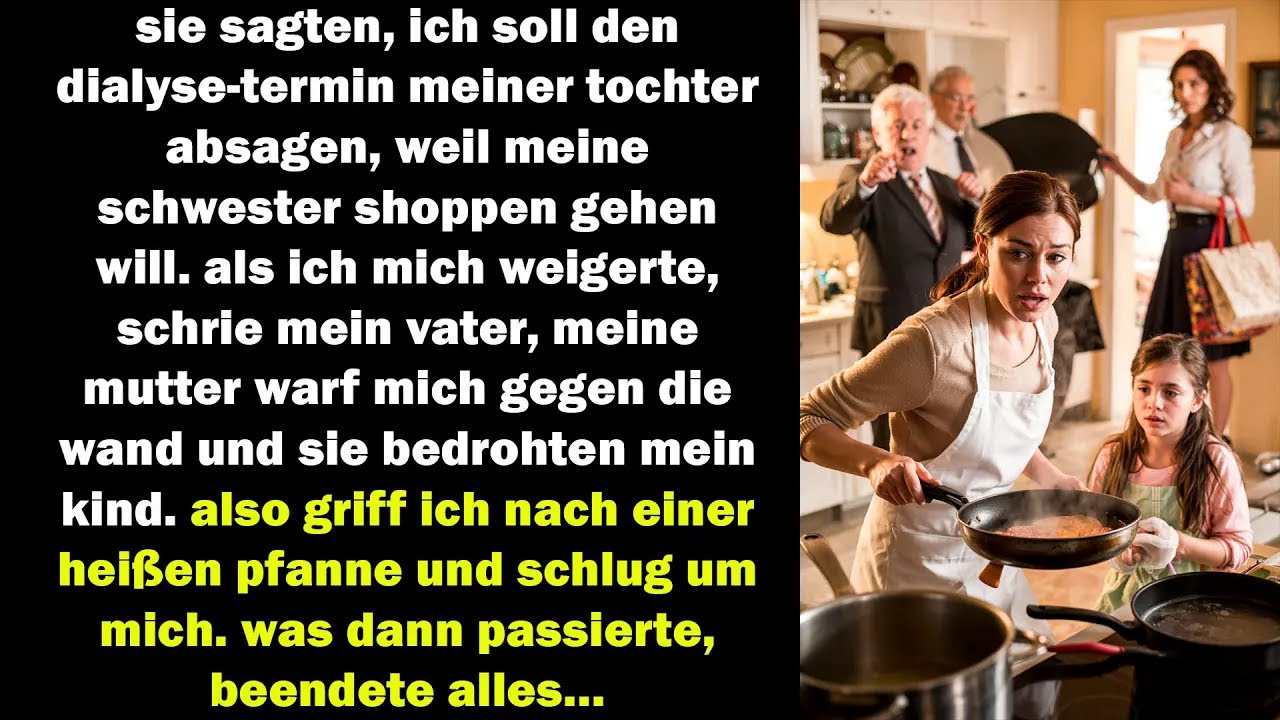 sie zwangen mich, den dialyse-termin meiner tochter abzusagen – was ich dann tat, schockierte alle