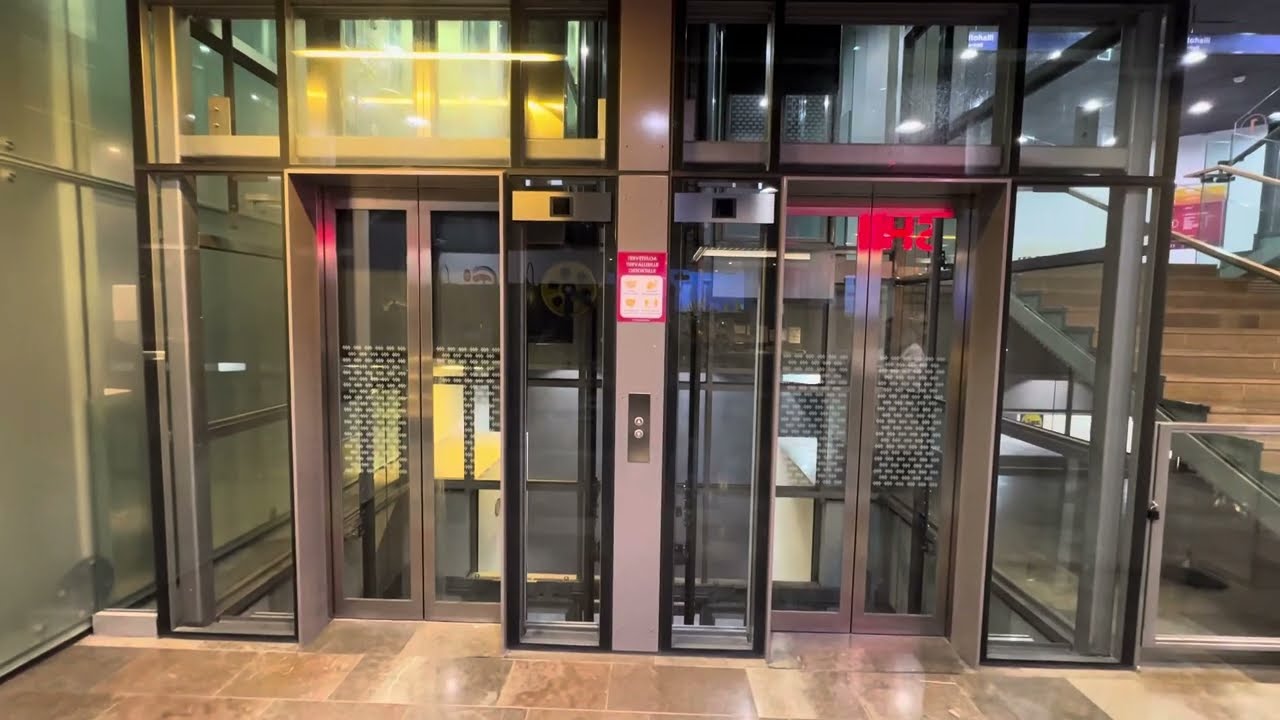 2x 2007 KONE KSS 520 MonoSpace MRL traction elevators @ Sähkötalo, Kamppi, Helsinki, Finland