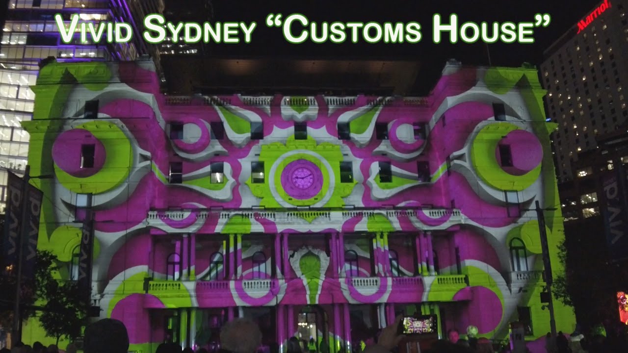 4K Vivid Sydney 2023: Customs House in Circular Quay