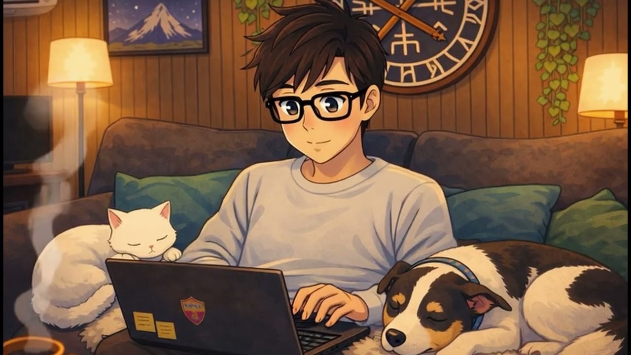 Cozy LoFi Beats for Relaxing, Studying & Home Life Cat approved (no lyrics) Peaceful Evening LoFi