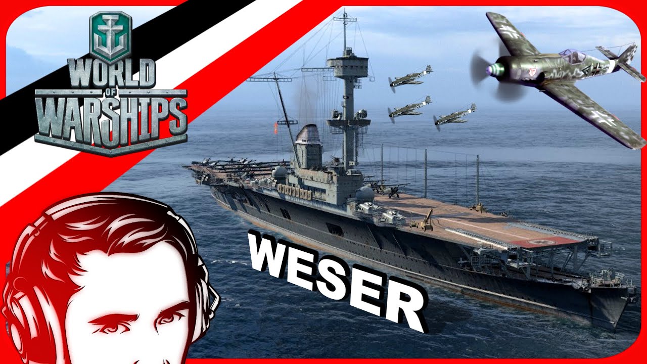 Der deutsche Flugzeugträger Weser in ⚓ World of Warships :21 Deutsch/German/Gameplay