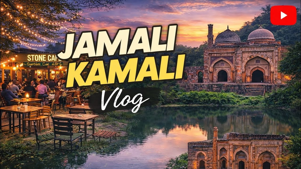 Jamali Kamali Vlog Delhi | Stone Cafe & Beautiful Lake View | Hidden Gem 😍 #jamalikamali 