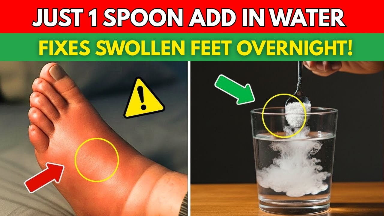 6 Bedtime Fixes That Drain Foot Swelling Overnight | Senior Health Tips