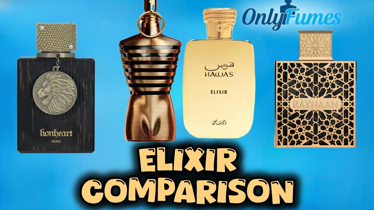 Лучшее сравнение эликсиров — Club De Nuit Lionheart, JPG Le Male Elixir, Hawas Elixir, Rayhaan El...