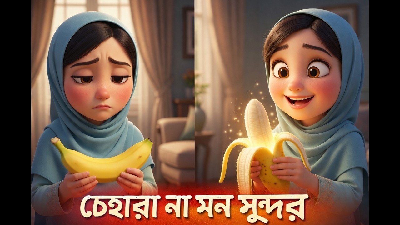 দাগযুক্ত কলার গল্প: প্রকৃত বন্ধু চেনার উপায় | শিক্ষণীয় কার্টুন| Heart Touching Bangla Moral Story