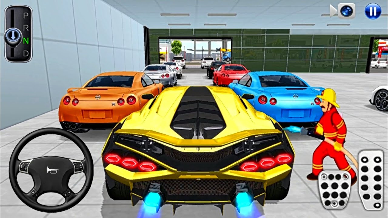 New Golden Lamborghini Parking in Super Shop - 3D Driving Class 2026 - Best Android iOS Gameplay